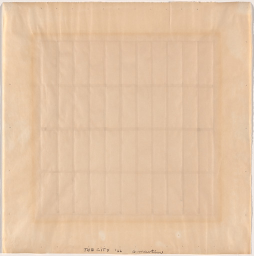 Agnes Martin. The Field. 1966