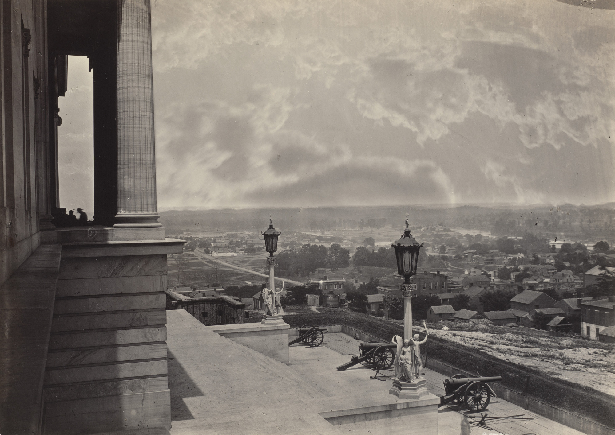 George N. Barnard. Nashville, from the Capitol from the album Photographic Views of Sherman&#39;s Campaign. 1864-65