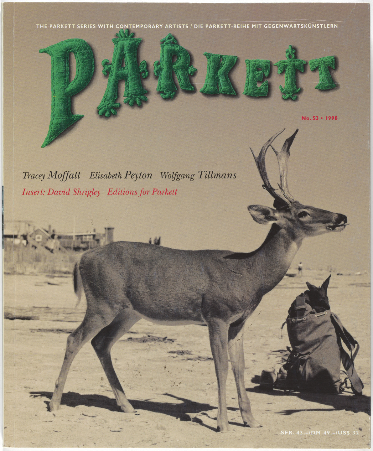 Tracey Moffatt, Elizabeth Peyton, Wolfgang Tillmans, David Shrigley, Sylvie Fleury, Various Artists. Parkett no. 53. 1998