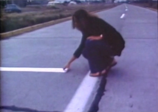 Lotty Rosenfeld. A Thousand Crosses on the Pavement. 1979-80