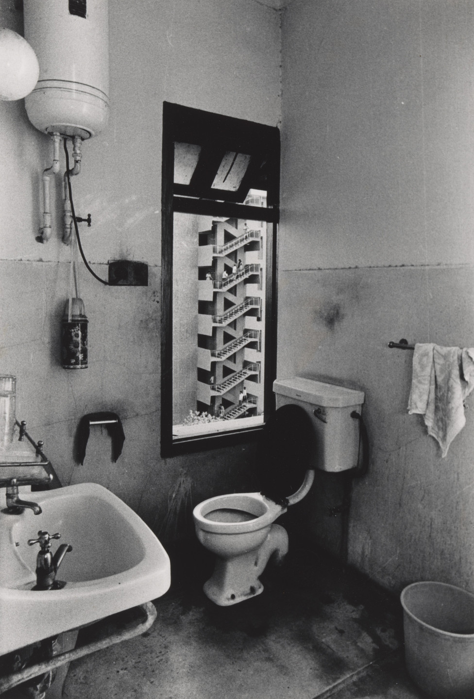 Raghu Rai. A View of a Bathroom, Delhi. 1978