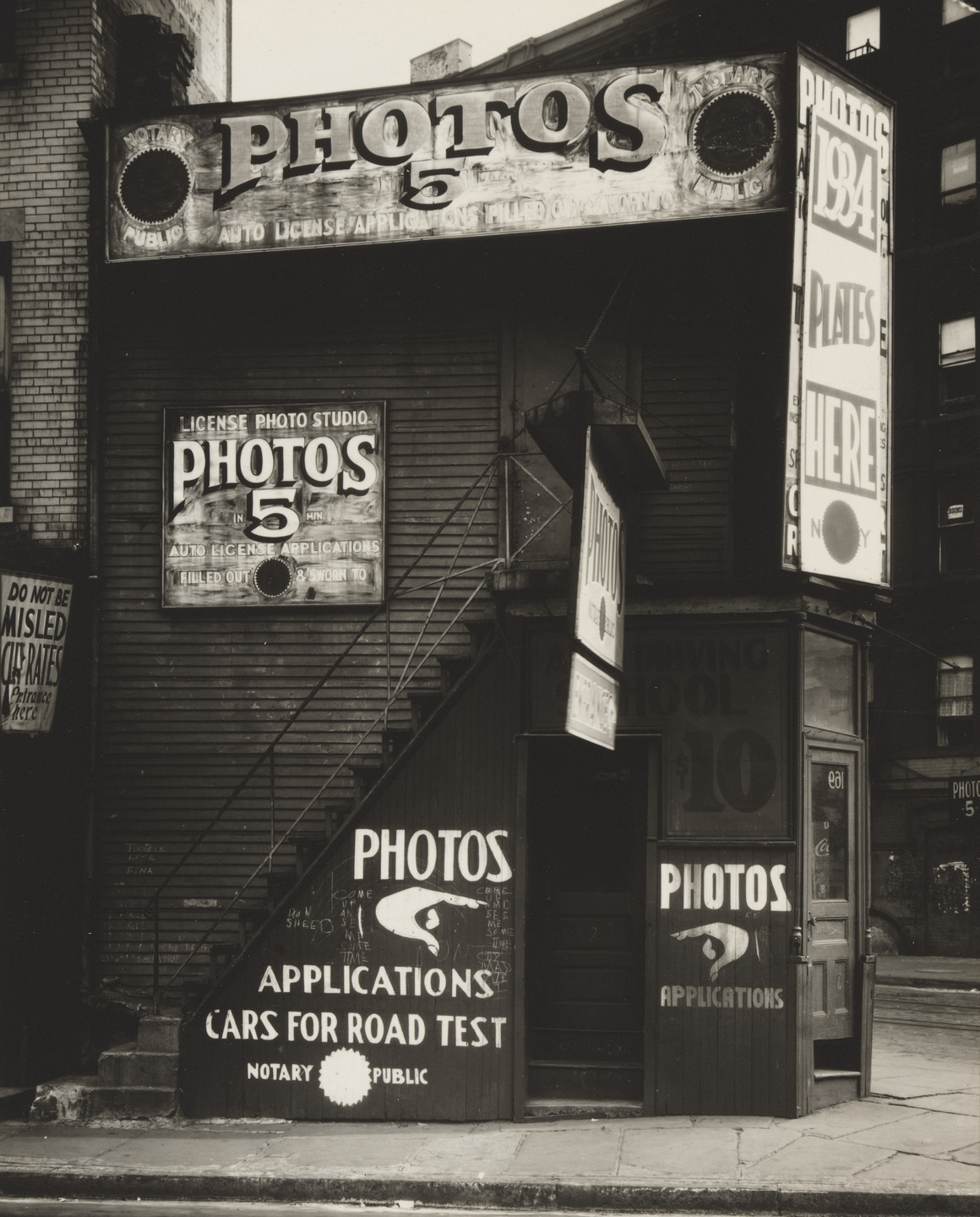 Walker Evans. License Photo Studio, New York. 1934