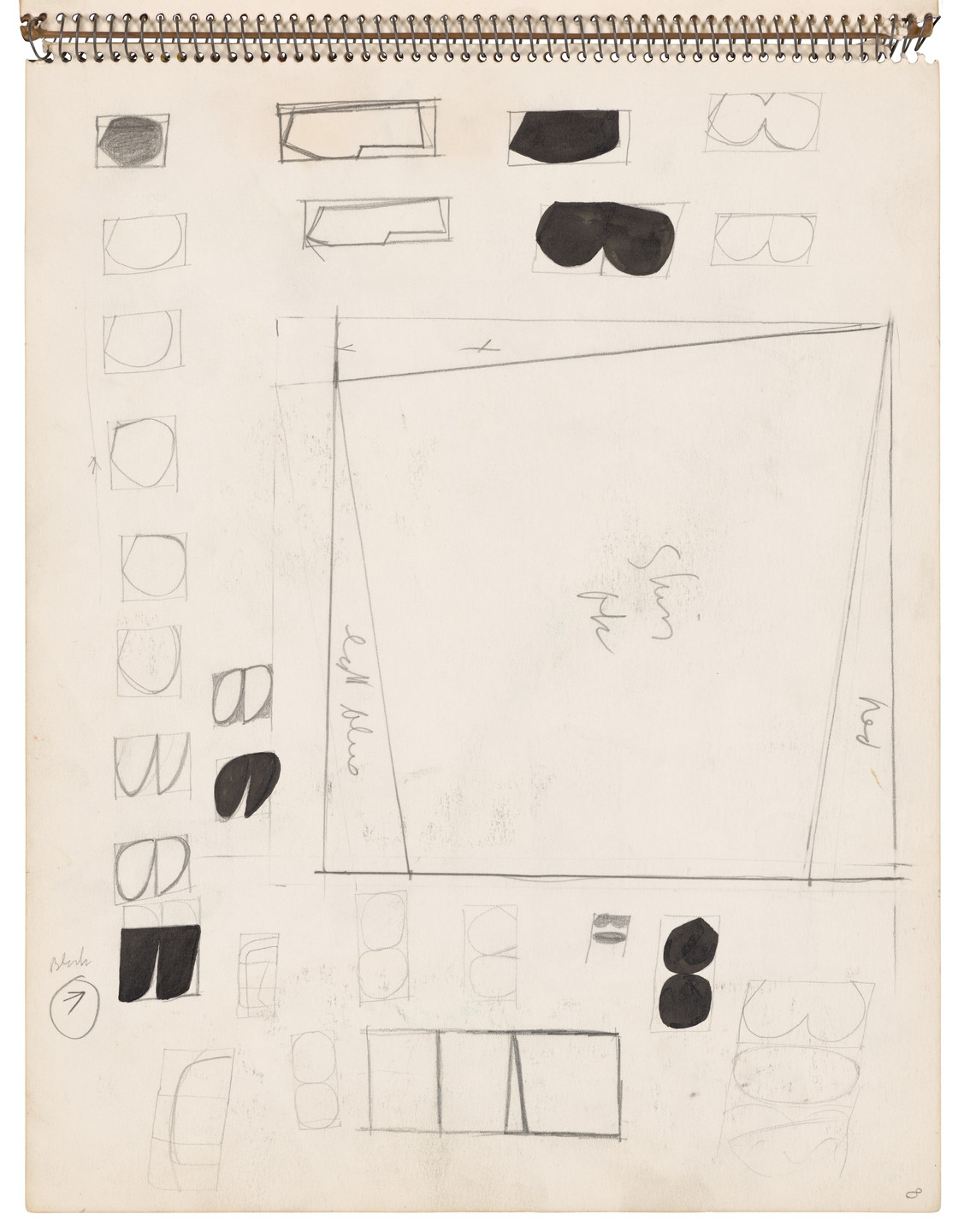 Ellsworth Kelly. Sketchbook #26, New York City. 1954-56