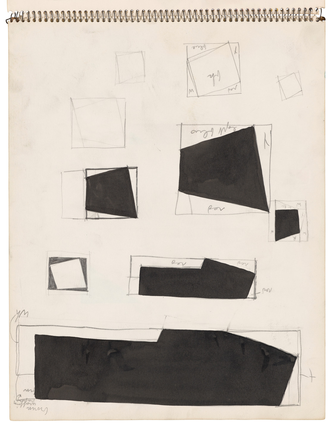 Ellsworth Kelly. Sketchbook #26, New York City. 1954-56