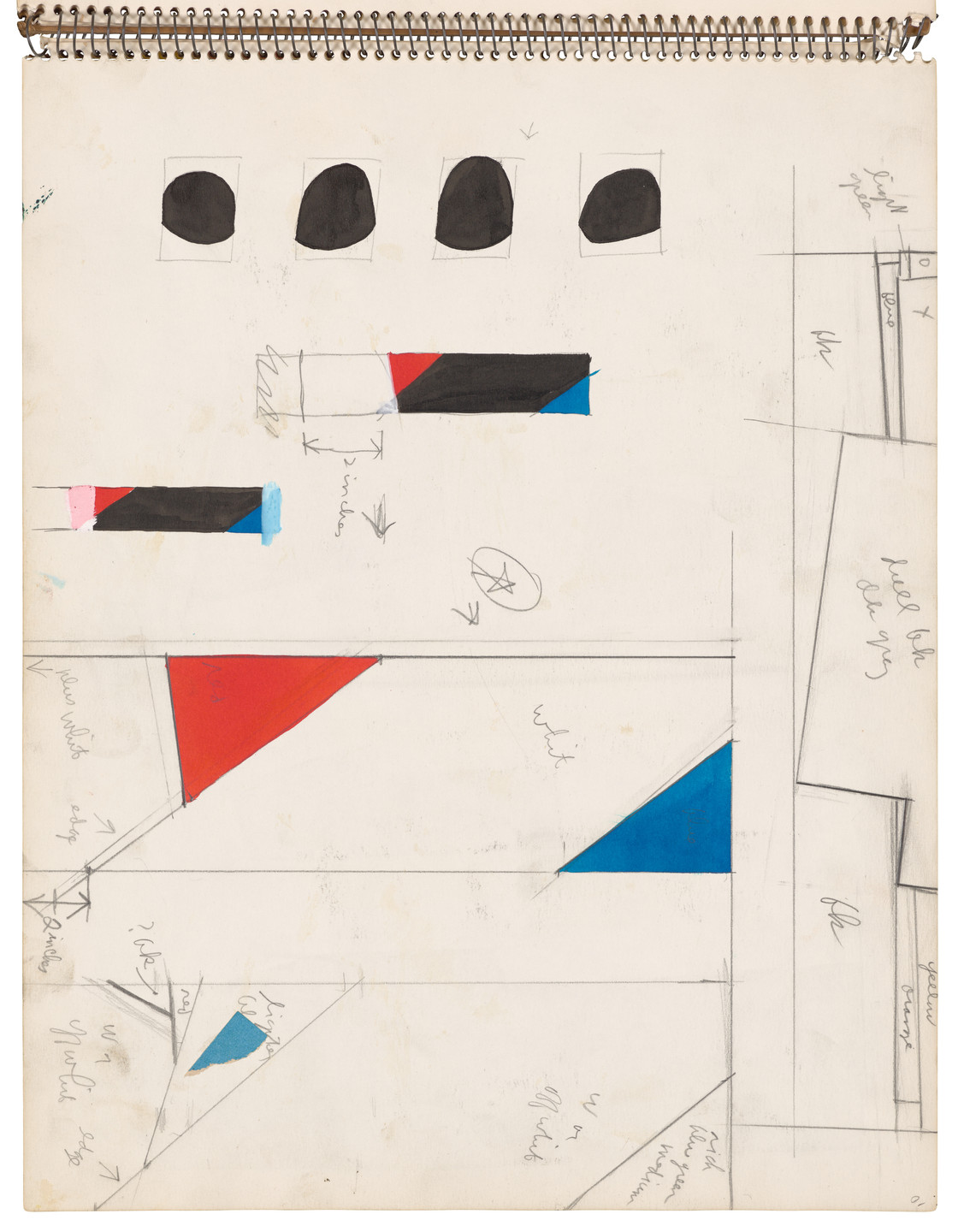 Ellsworth Kelly. Sketchbook #26, New York City. 1954-56