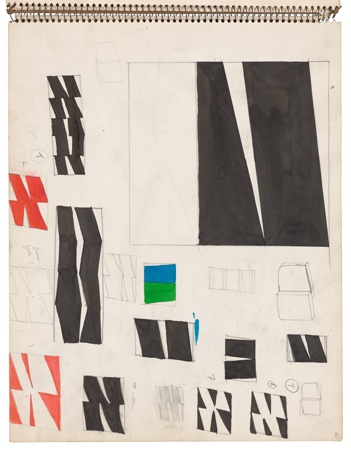 Ellsworth Kelly. Sketchbook #26, New York City. 1954-56