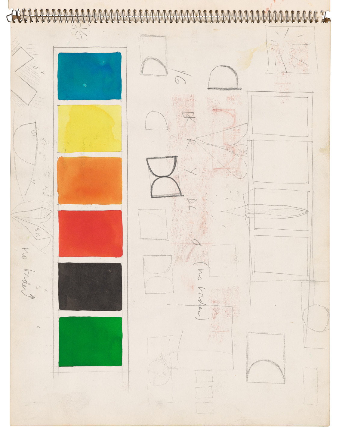 Ellsworth Kelly. Sketchbook #26, New York City. 1954-56
