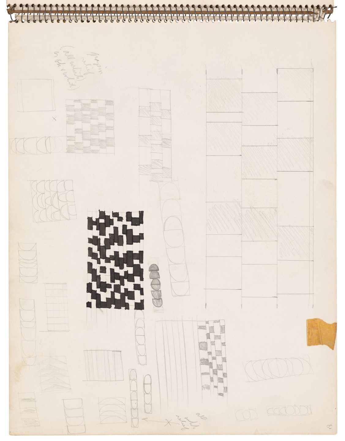 Ellsworth Kelly. Sketchbook #26, New York City. 1954-56