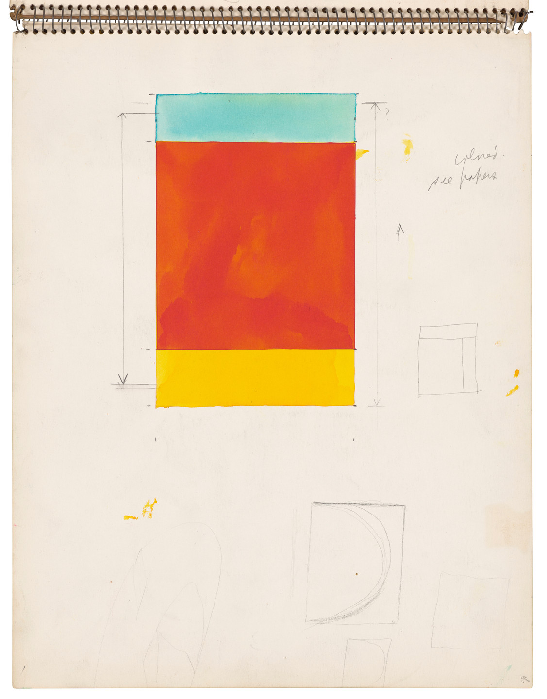 Ellsworth Kelly. Sketchbook #26, New York City. 1954-56