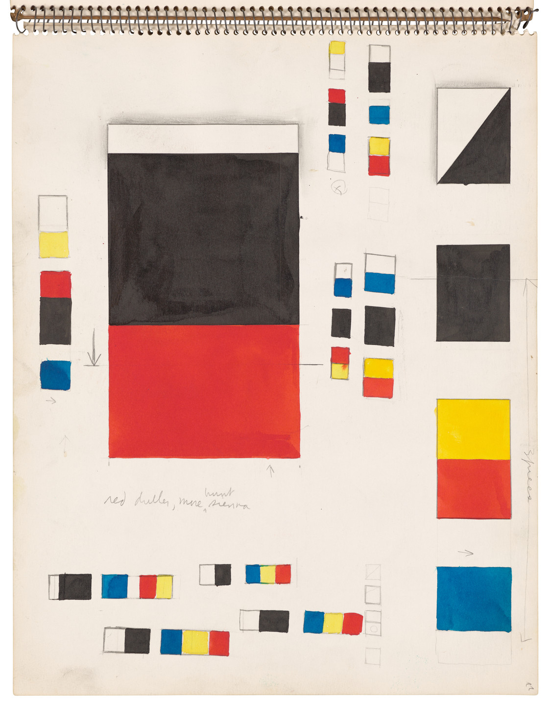 Ellsworth Kelly. Sketchbook #26, New York City. 1954-56