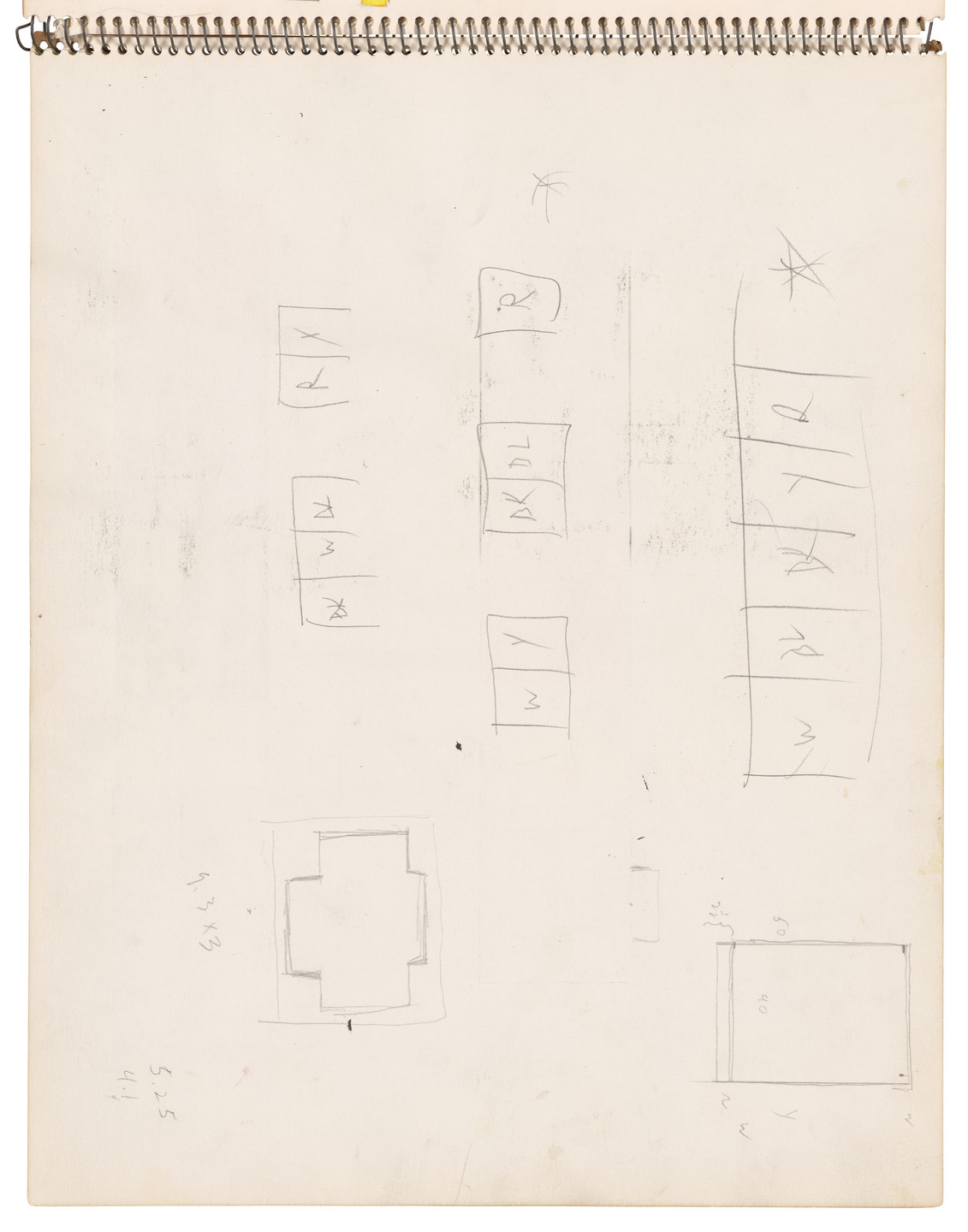Ellsworth Kelly. Sketchbook #26, New York City. 1954-56
