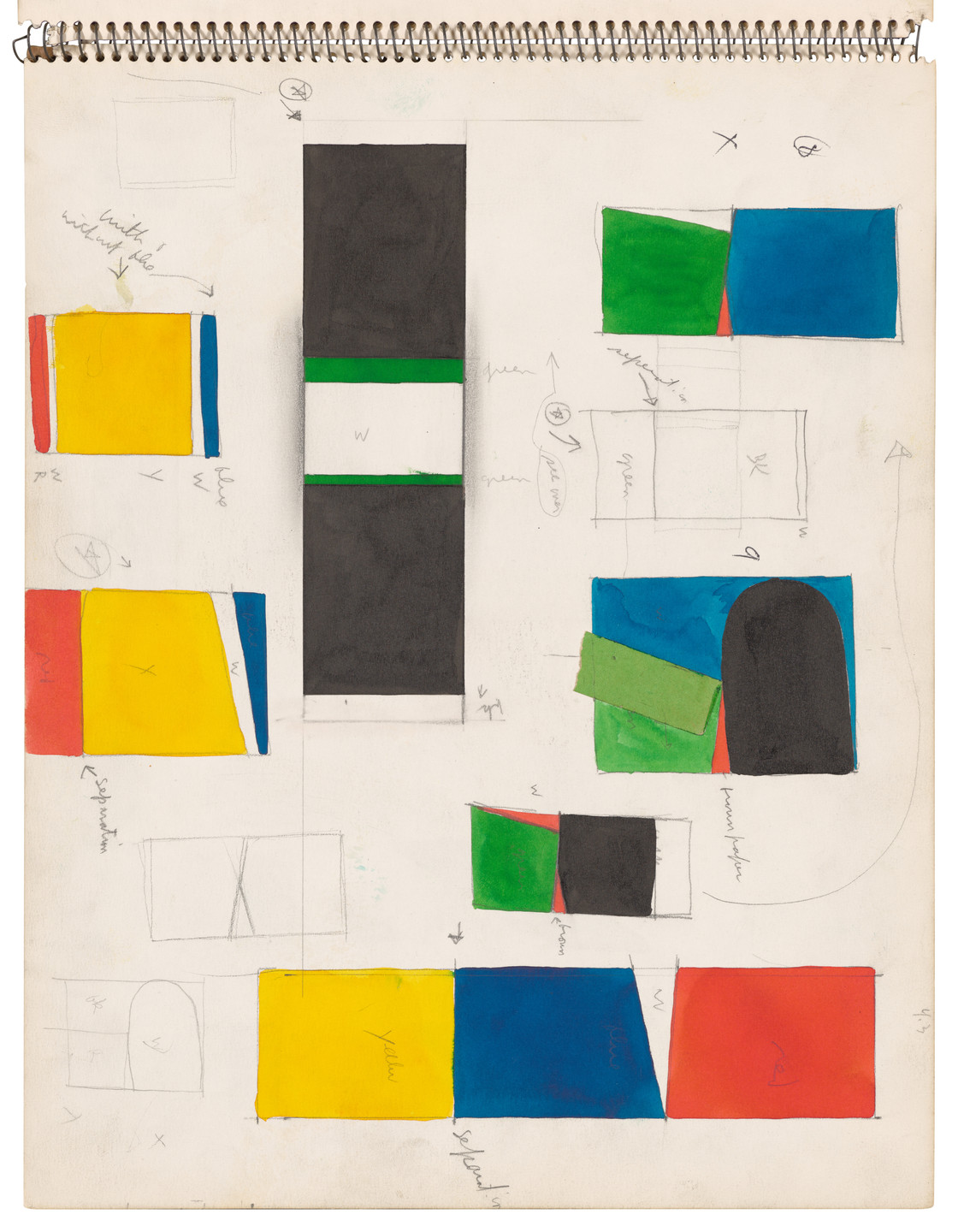 Ellsworth Kelly. Sketchbook #26, New York City. 1954-56