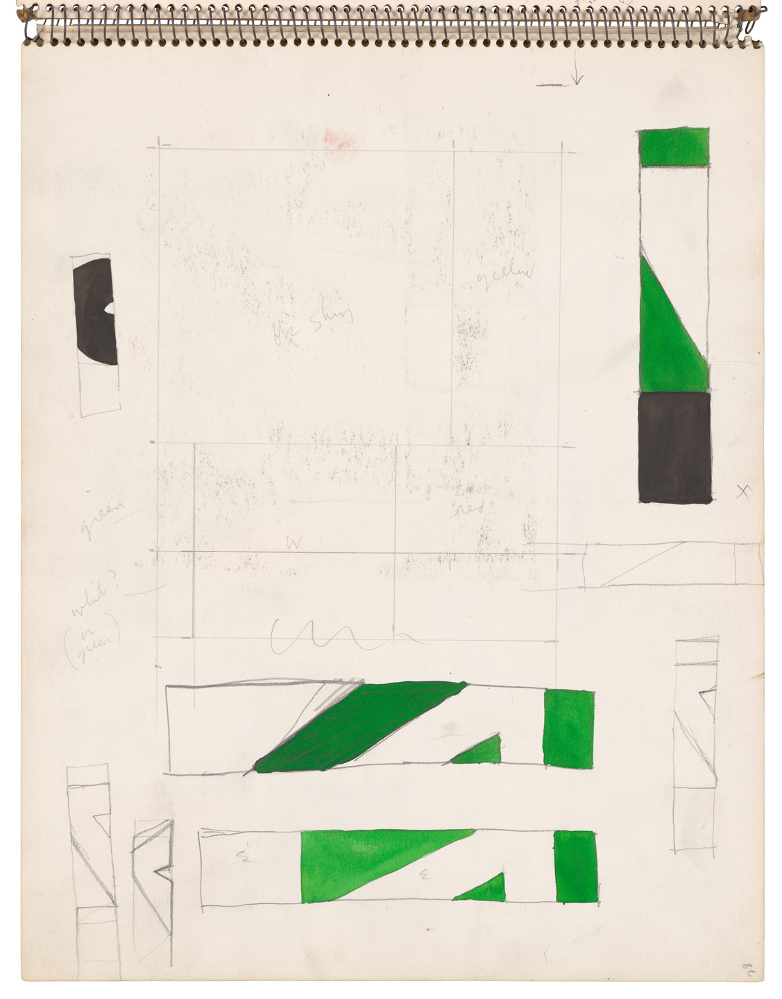 Ellsworth Kelly. Sketchbook #26, New York City. 1954-56