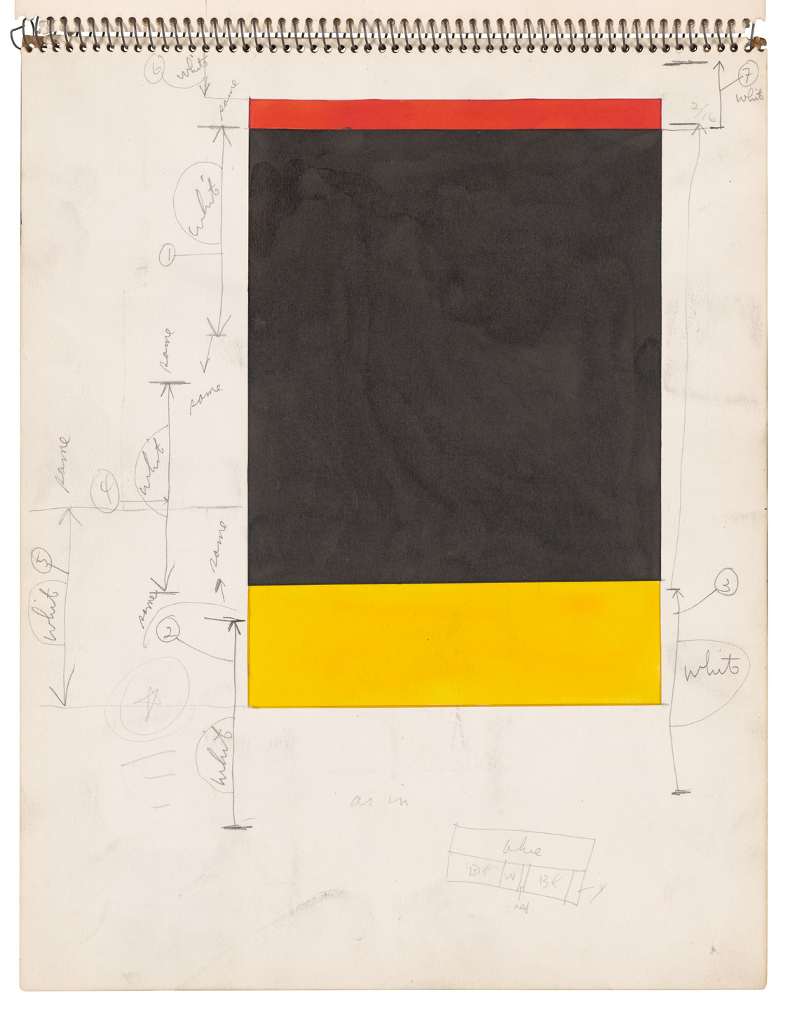 Ellsworth Kelly. Sketchbook #26, New York City. 1954-56