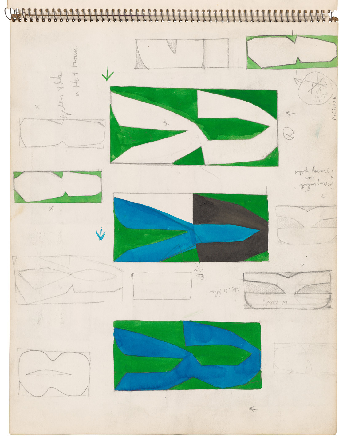 Ellsworth Kelly. Sketchbook #26, New York City. 1954-56