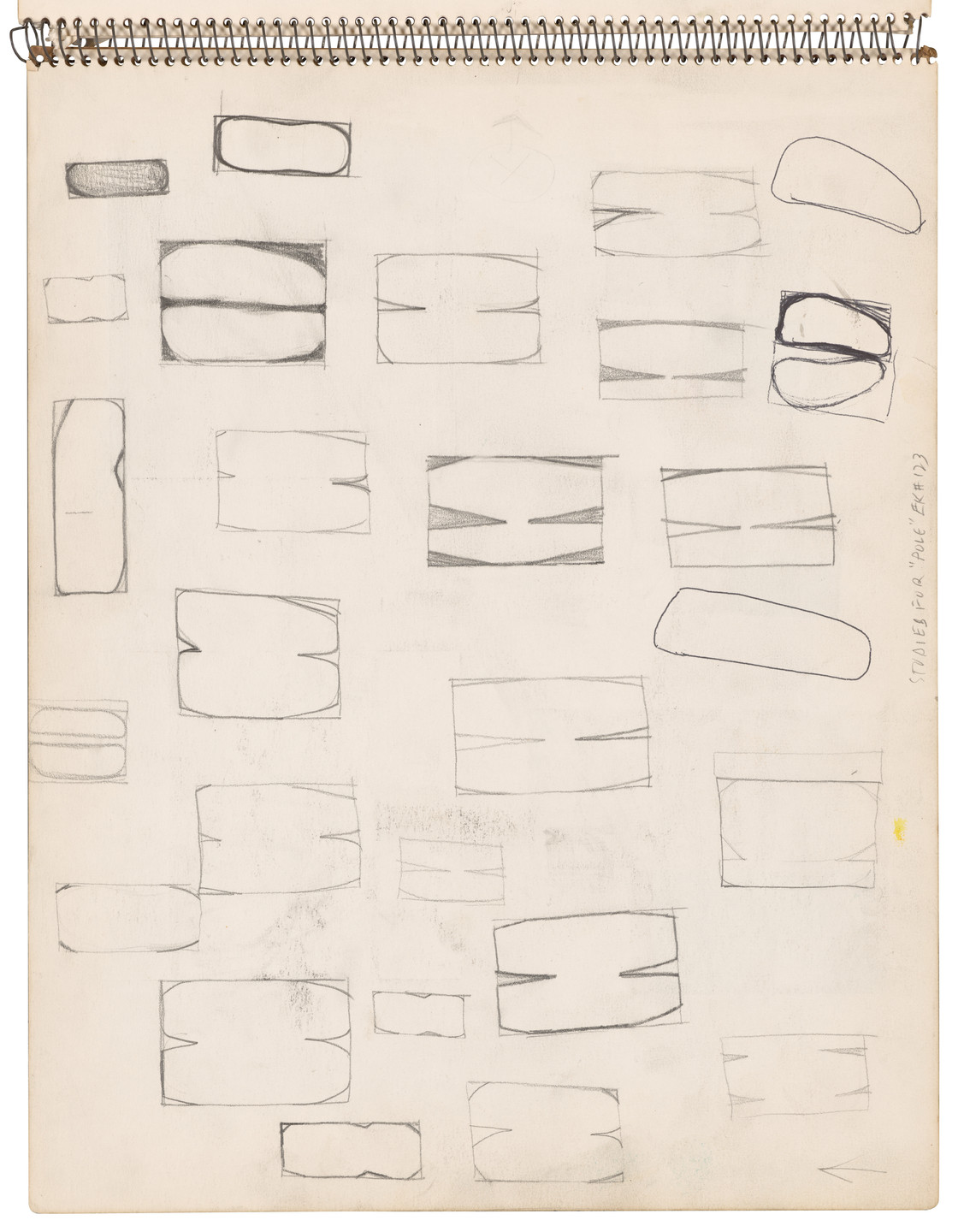 Ellsworth Kelly. Sketchbook #26, New York City. 1954-56