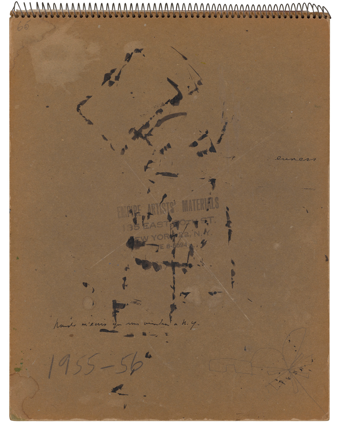Ellsworth Kelly. Sketchbook #26, New York City. 1954-56