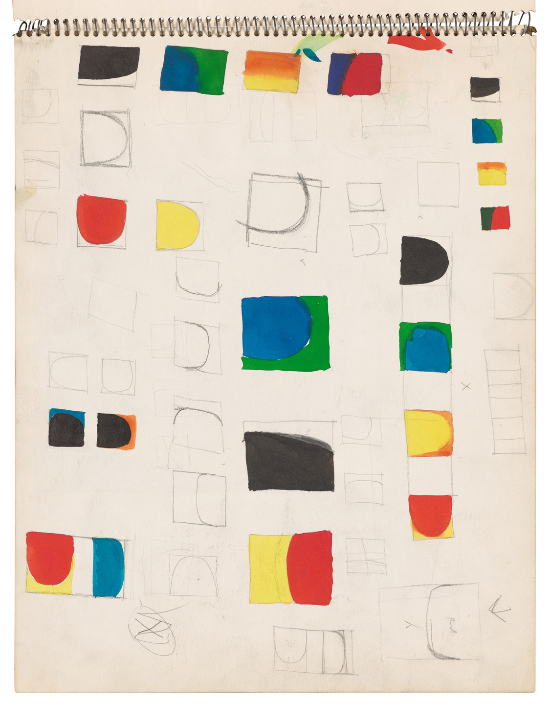 Ellsworth Kelly. Sketchbook #26, New York City. 1954-56