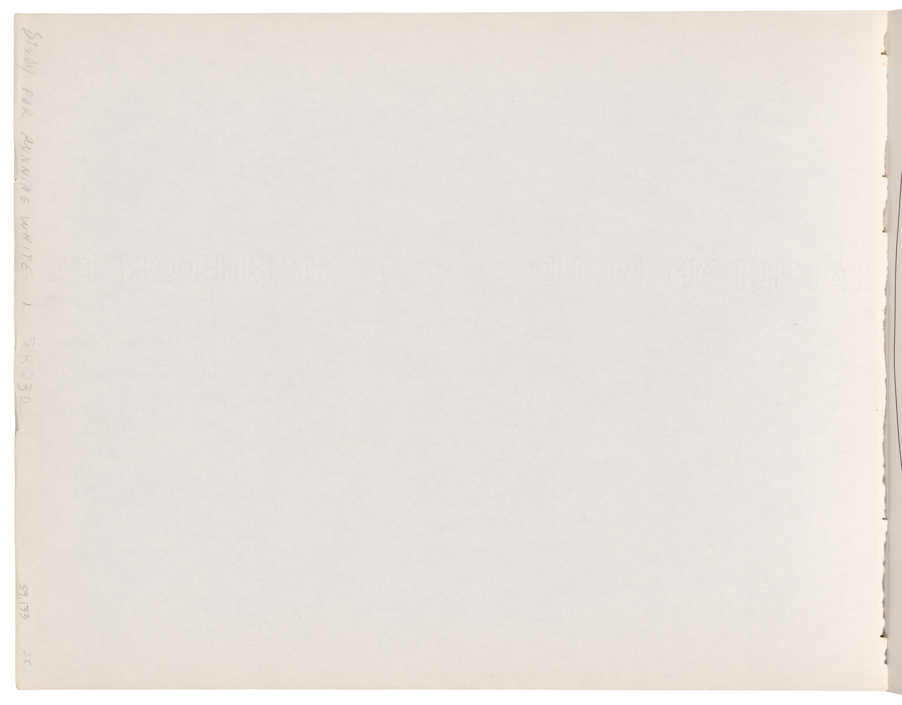 Ellsworth Kelly. Sketchbook #40, New York City. 1959-60