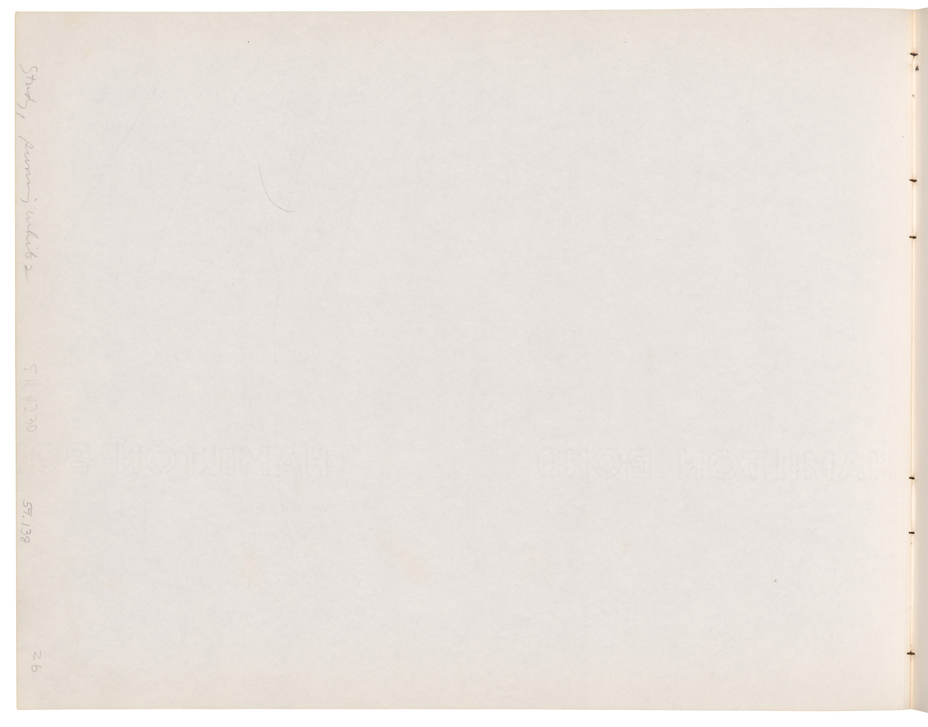 Ellsworth Kelly. Sketchbook #40, New York City. 1959-60