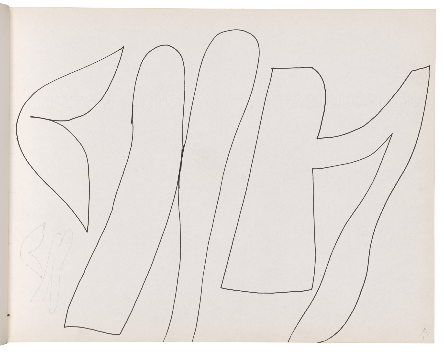 Ellsworth Kelly. Sketchbook #40, New York City. 1959-60