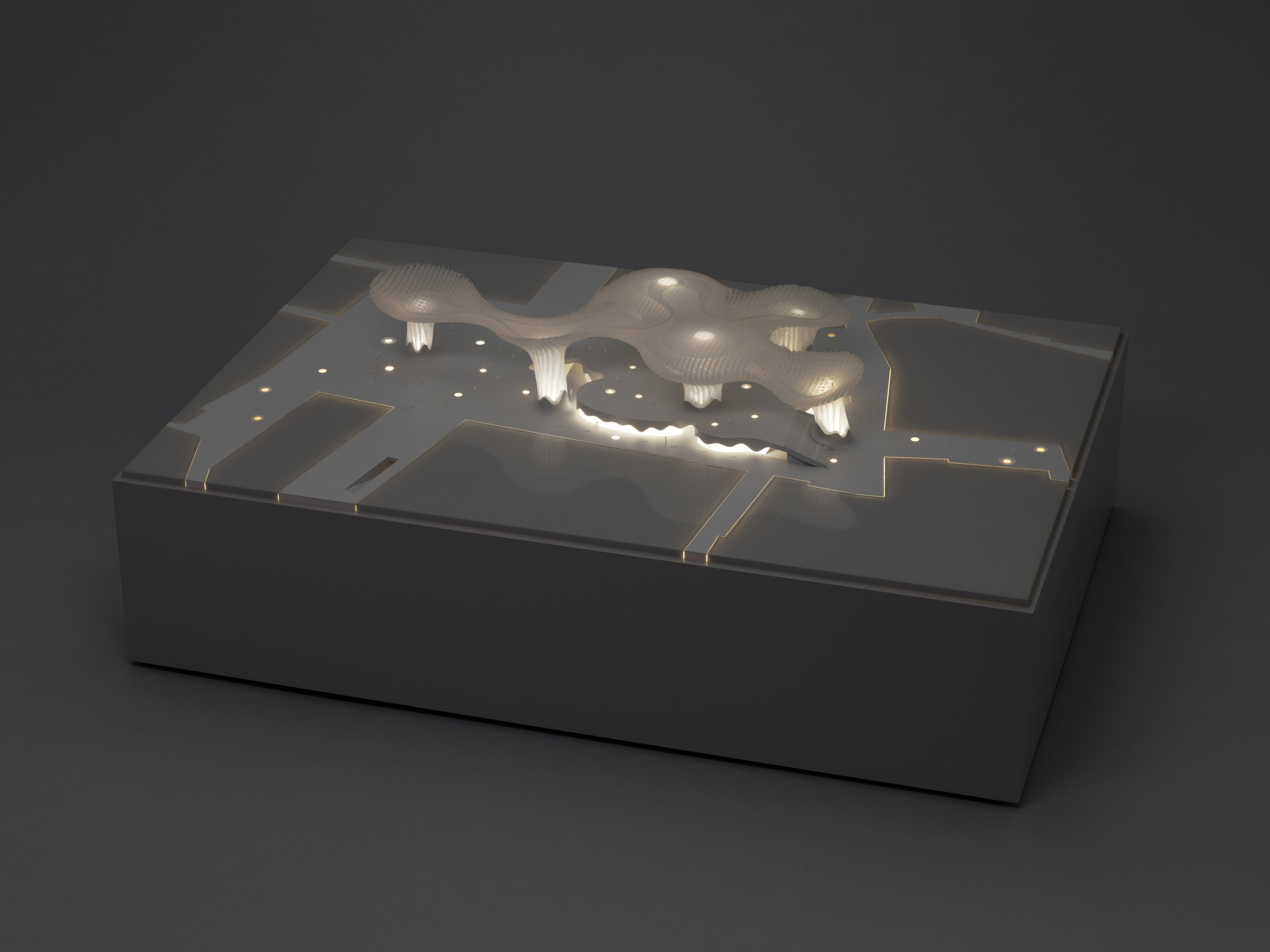 Jürgen Mayer H.. Metropol Parasol, Seville, Spain (Scale model 1:200). 2004-2007