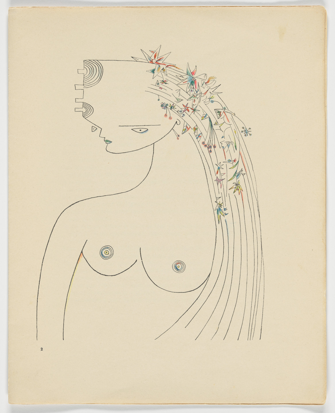 Wifredo Lam. Untitled (page 9) from Fata Morgana, Untitled (page 9) from Fata Morgana. 1941
