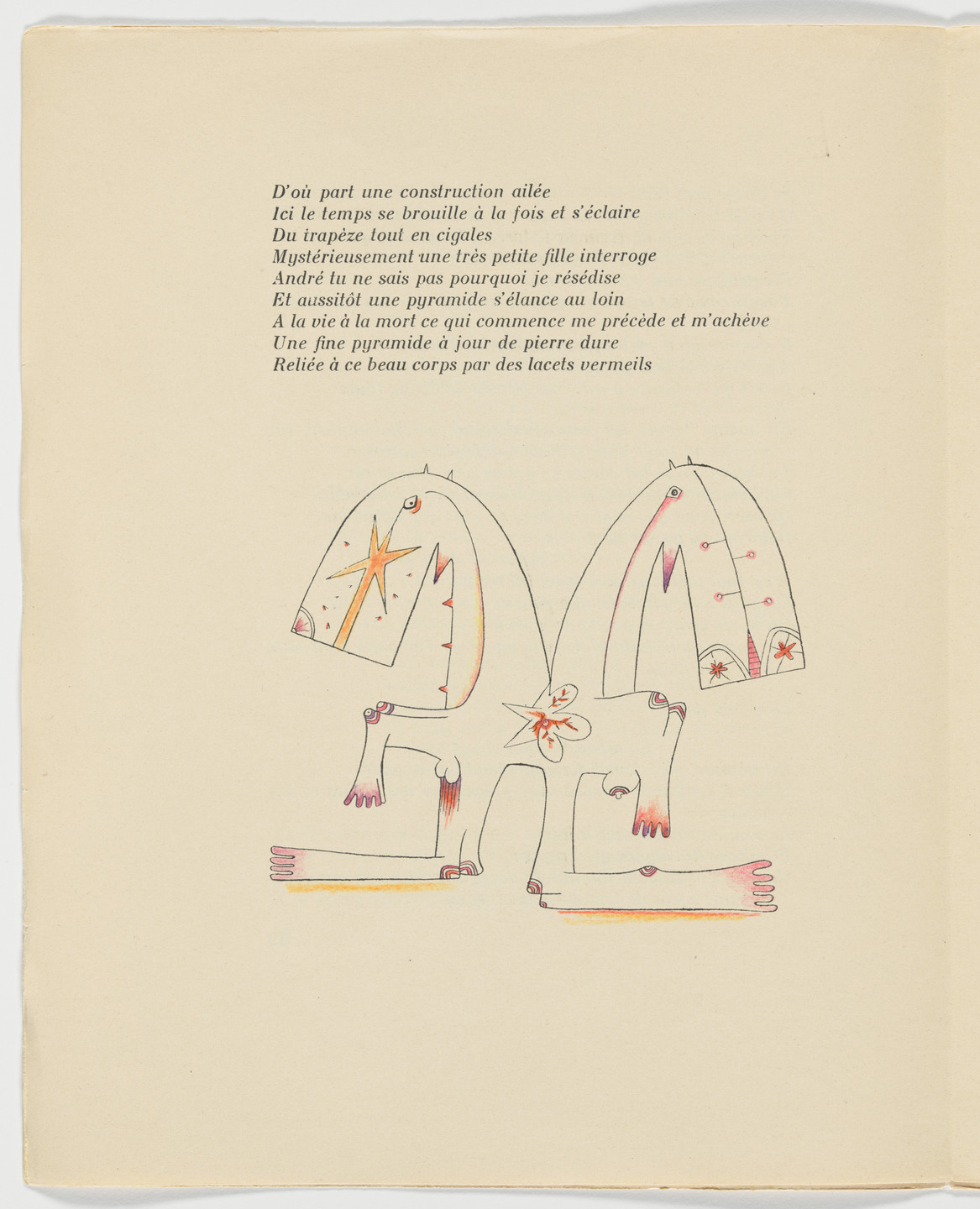 Wifredo Lam. Untitled (page 20) from Fata Morgana. 1941