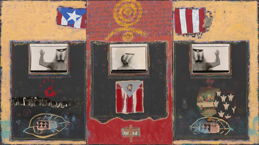 Juan Sánchez. Mixed Statement. 1984