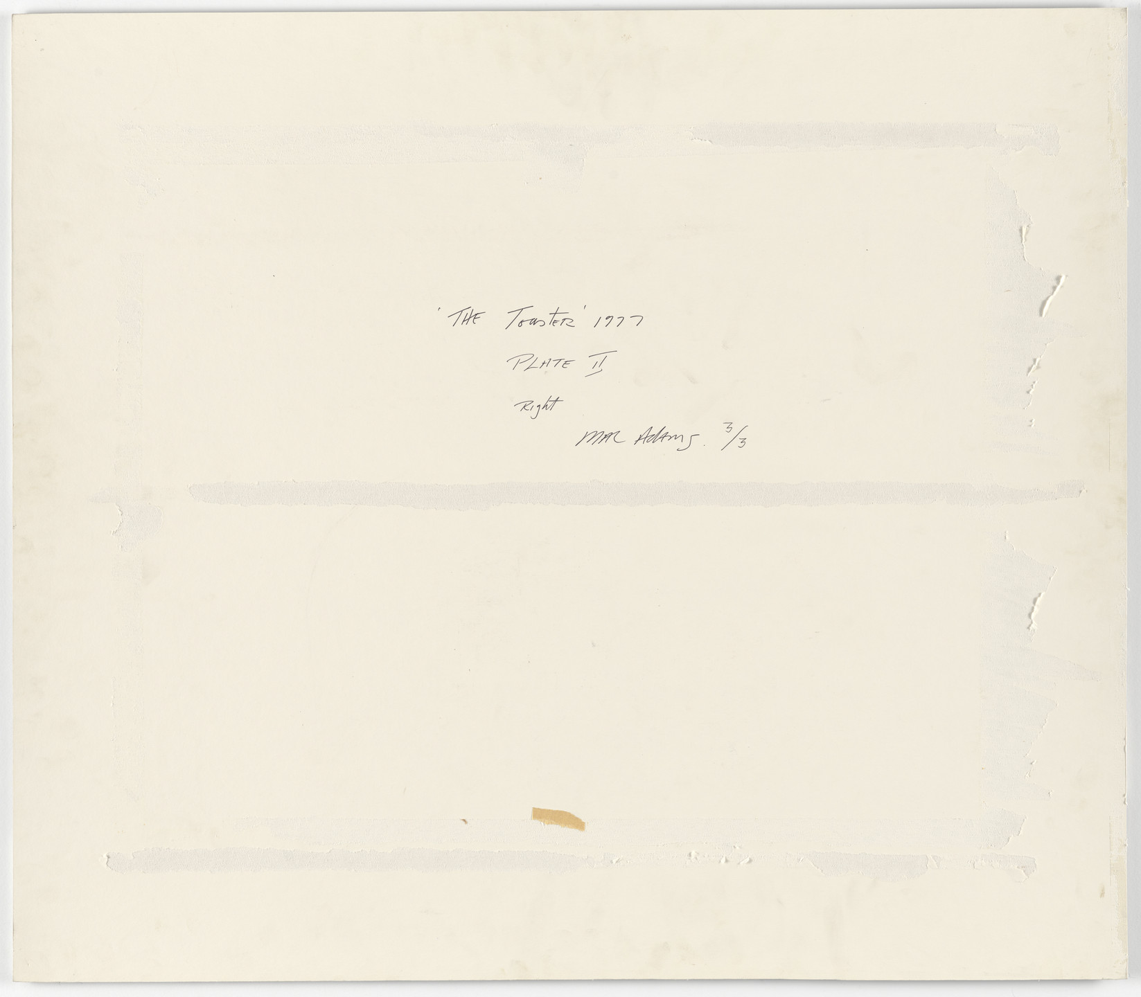 Mac Adams. The Toaster. 1976