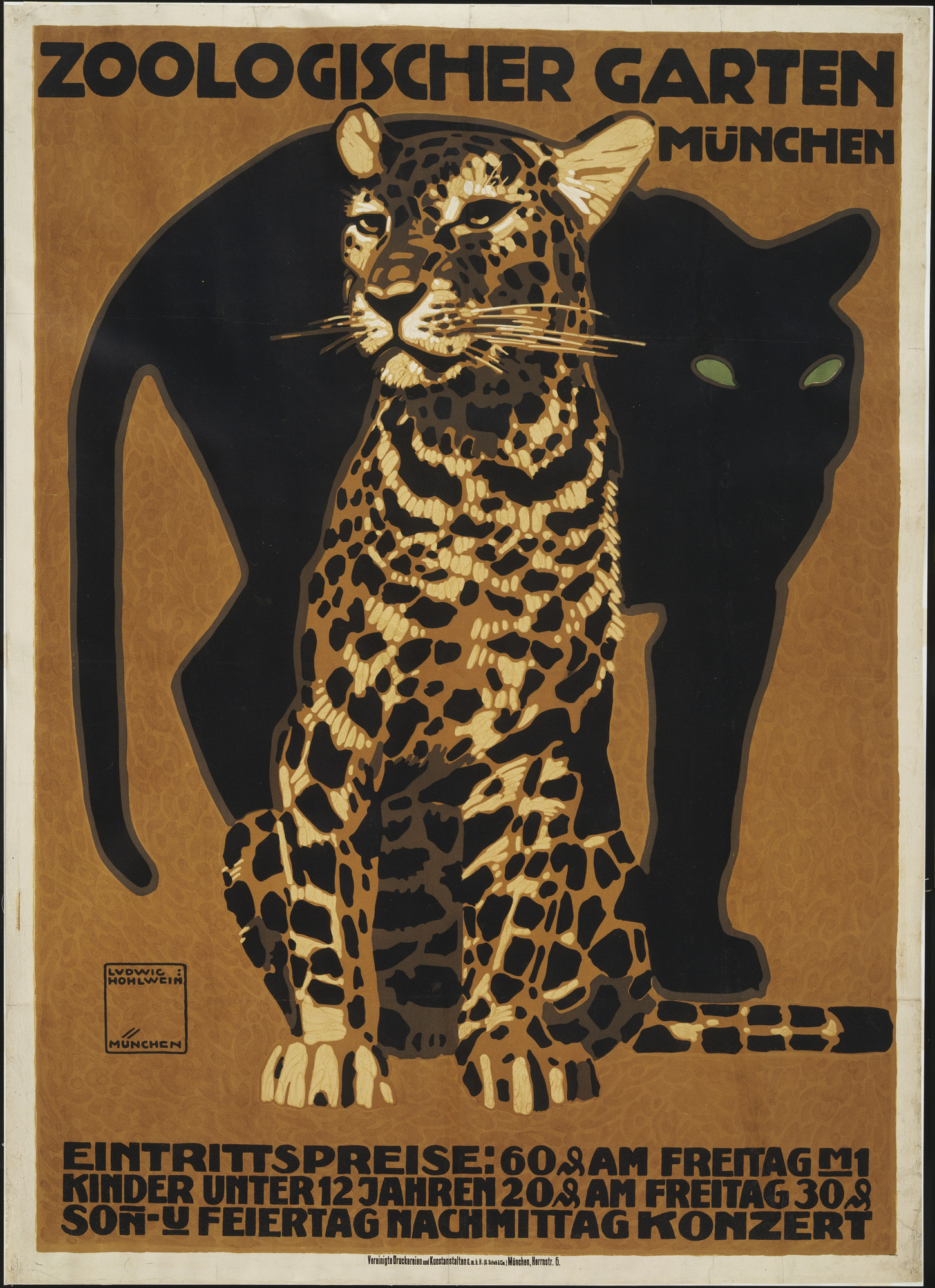 Ludwig Hohlwein Zoologischer Garten Munchen 1912 Moma