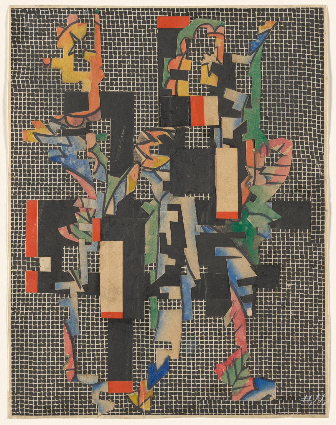 Hannah Höch. Collage II (On Filet Ground) (Collage II [Auf Filetgrund]). c. 1925