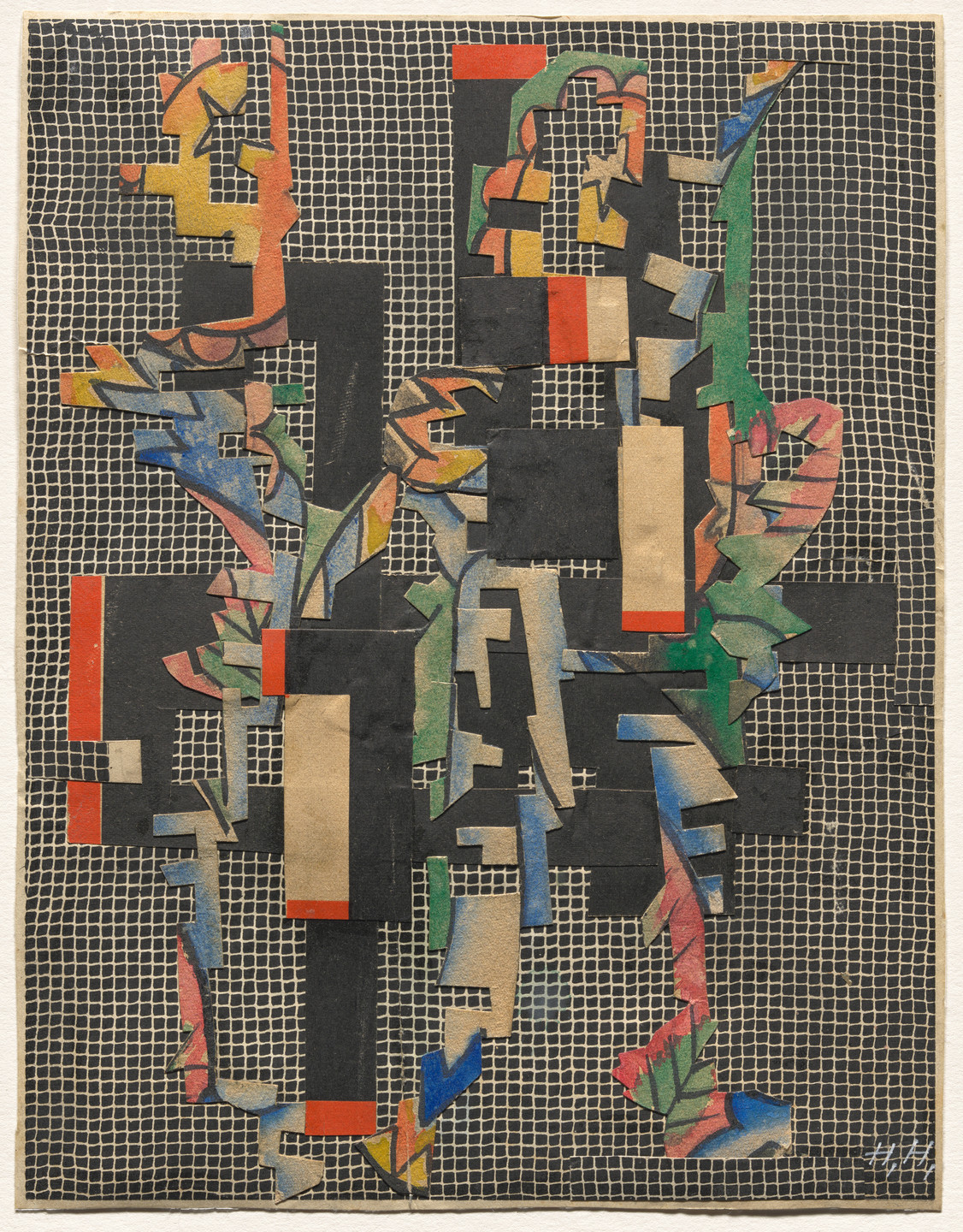 Hannah Höch. Collage II (On Filet Ground) (Collage II [Auf Filetgrund]). c. 1925