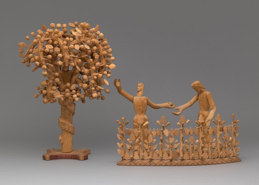 José Dolores López. Adam and Eve and the Serpent. c. 1930