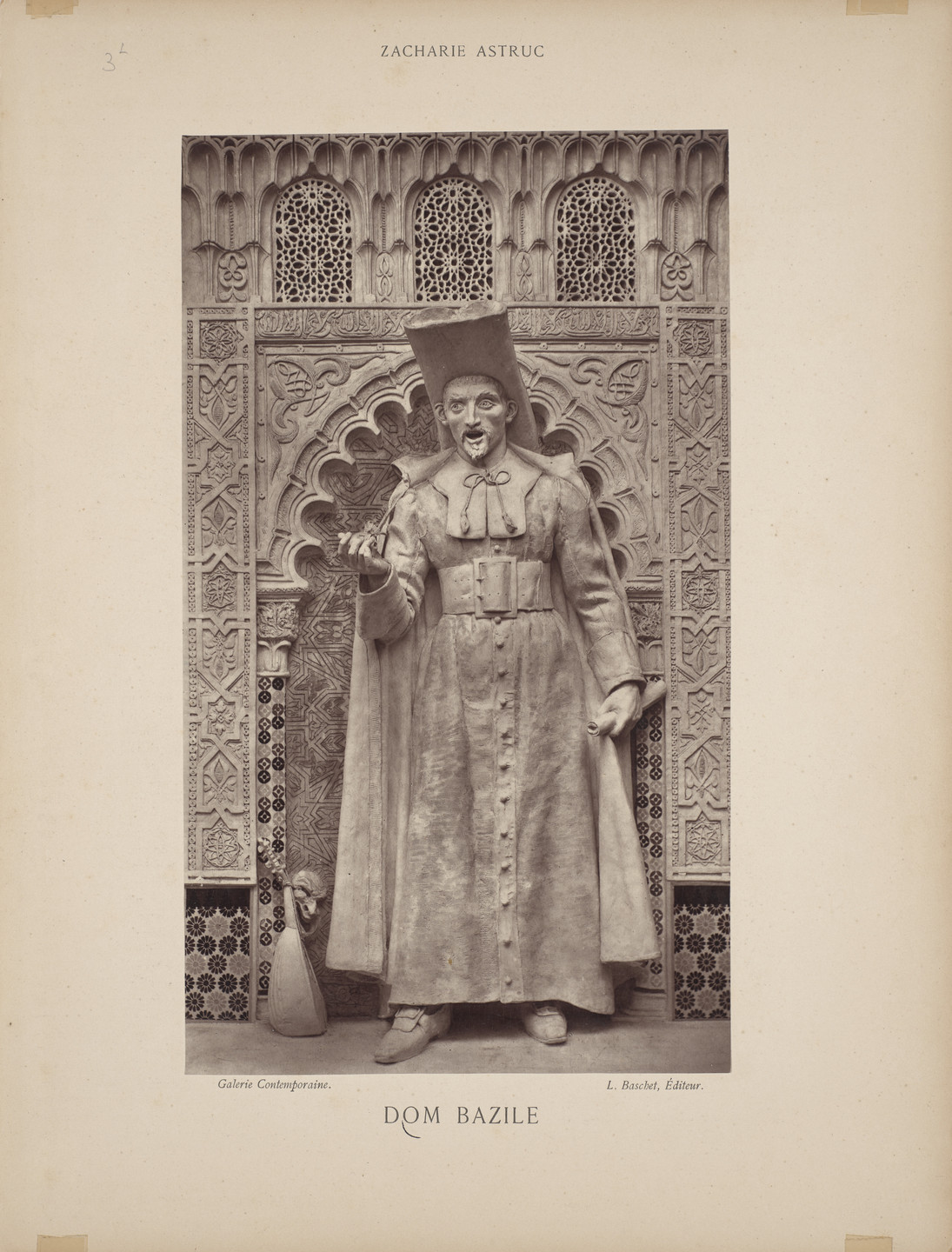 Zacharie Astruc. Dom Bazile from Galerie Contemporaine. c. 1880
