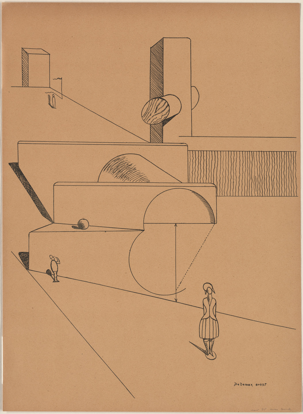 Max Ernst. Plate IV from Let There Be Fashion, Down With Art (Fiat modes pereat ars). 1920