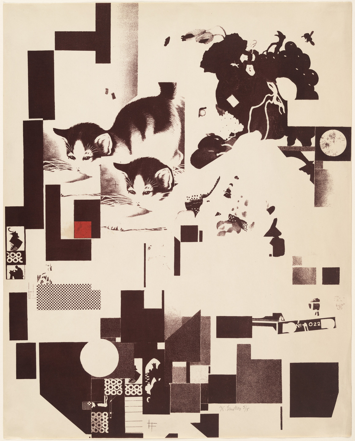 Kurt Schwitters. Plate 5 from Merz 3. 1923
