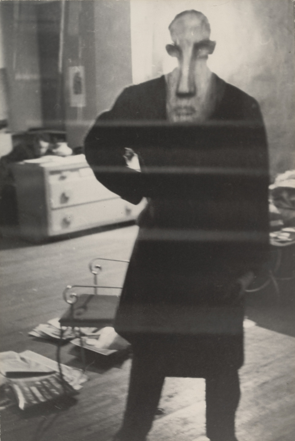 Louis Faurer. George Barrows in Robert Frank&#39;s Loft, New York. 1948