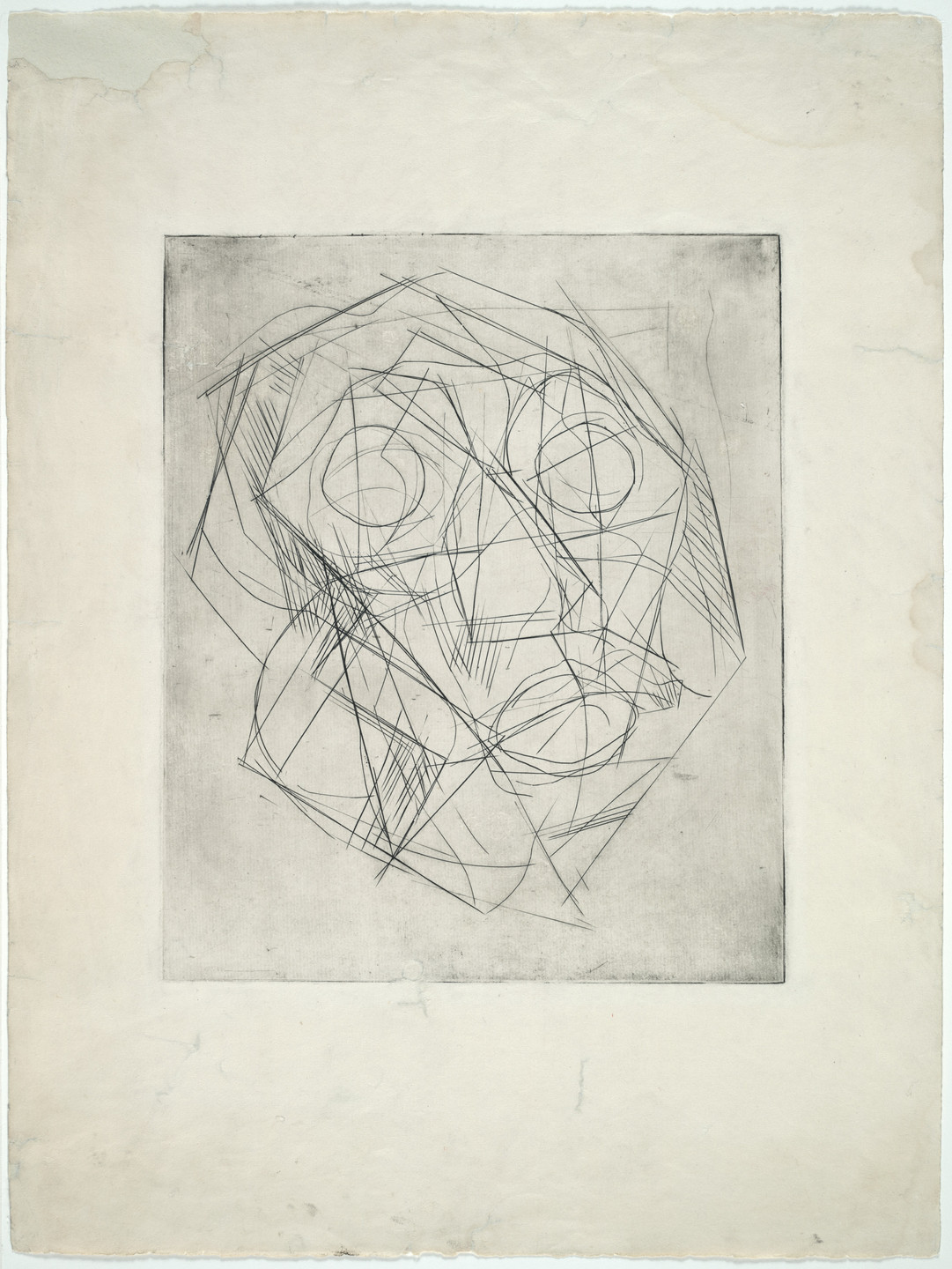 Alberto Giacometti. Cubist Head. 1933