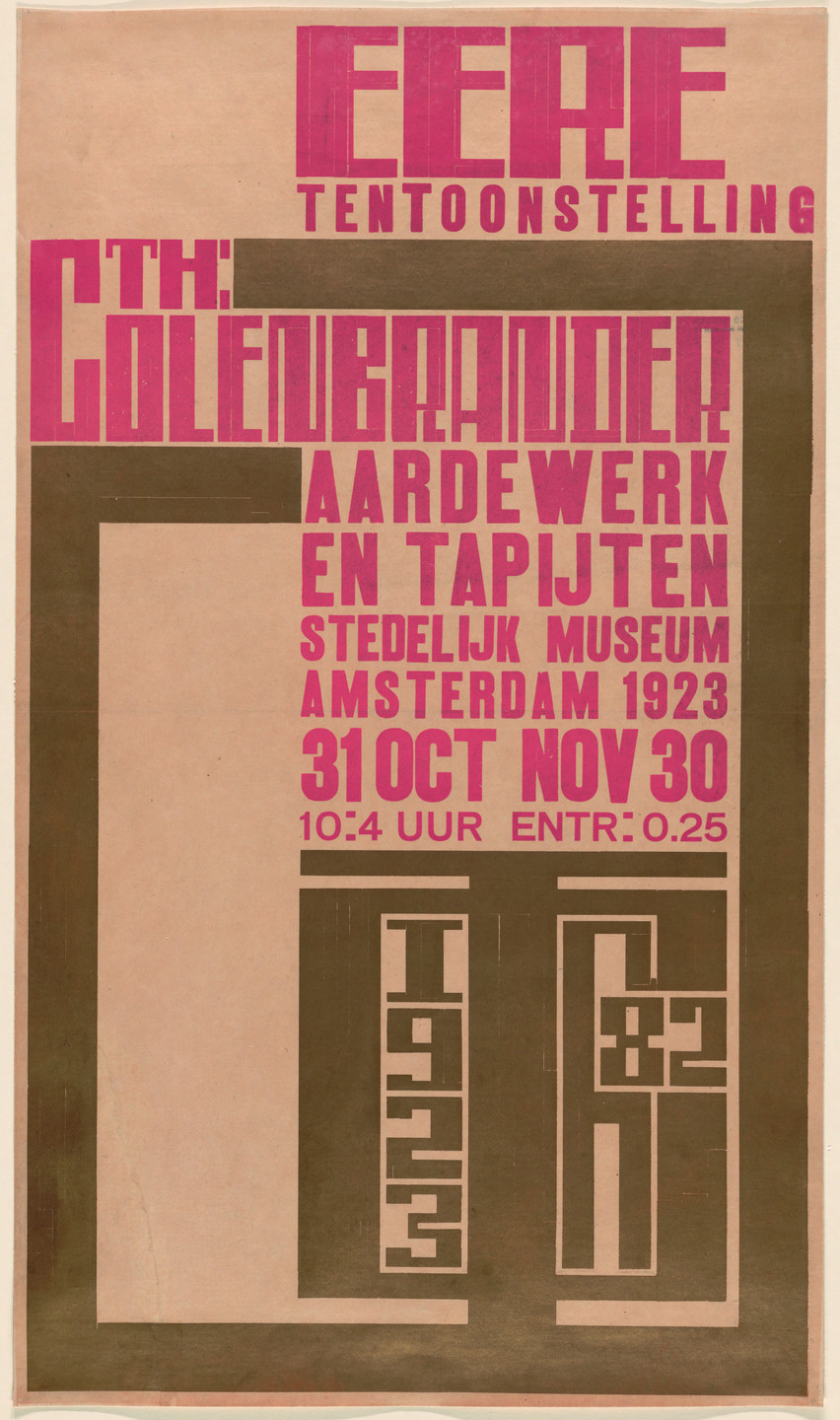 Hendrikus Th. Wijdeveld. Eere Tentoonstelling, The Colenbrander. 1923