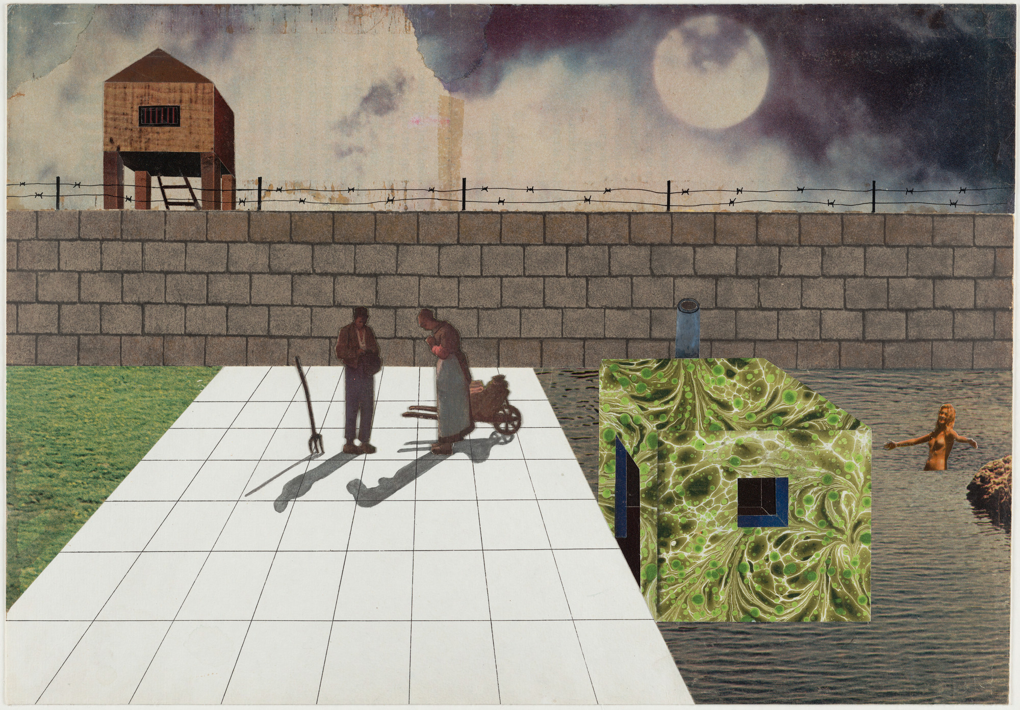 Rem Koolhaas, Elia Zenghelis, Madelon Vriesendorp, Zoe Zenghelis. Exodus, or the Voluntary Prisoners of Architecture: The Allotments. 1972