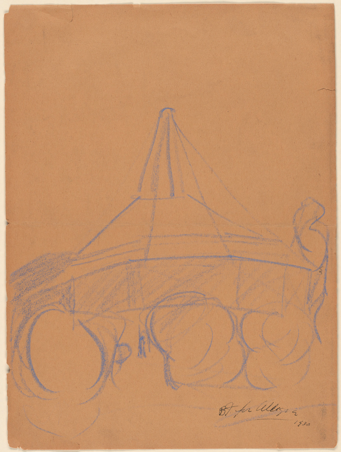 R. Buckminster Fuller. Dymaxion House, project (Perspective). 1930