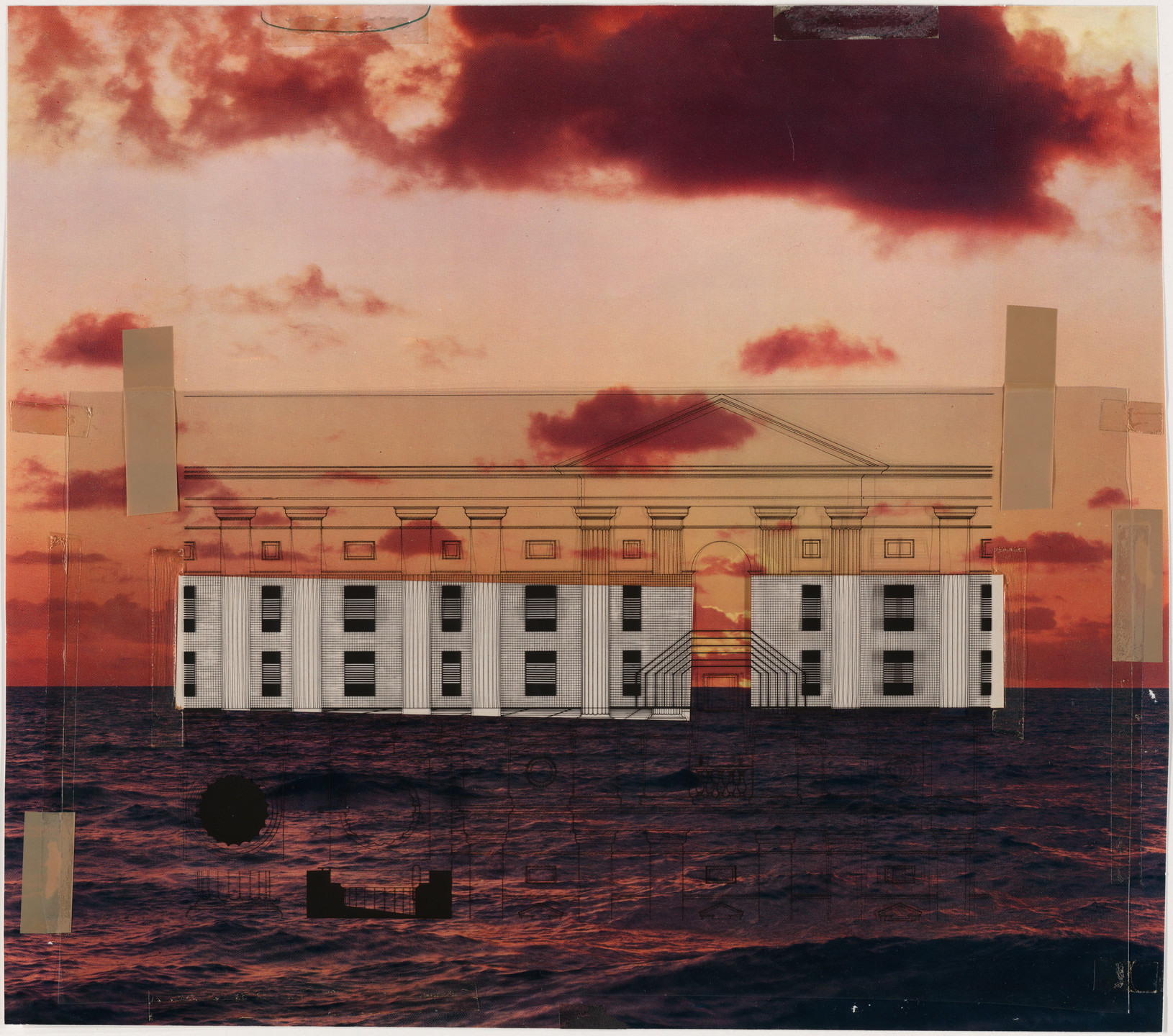 Alessandro Mendini. Housing, project (Elevation). 1971