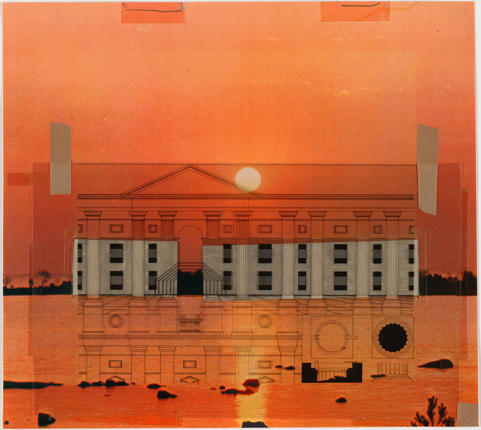 Alessandro Mendini. Housing, project (Elevation). 1971