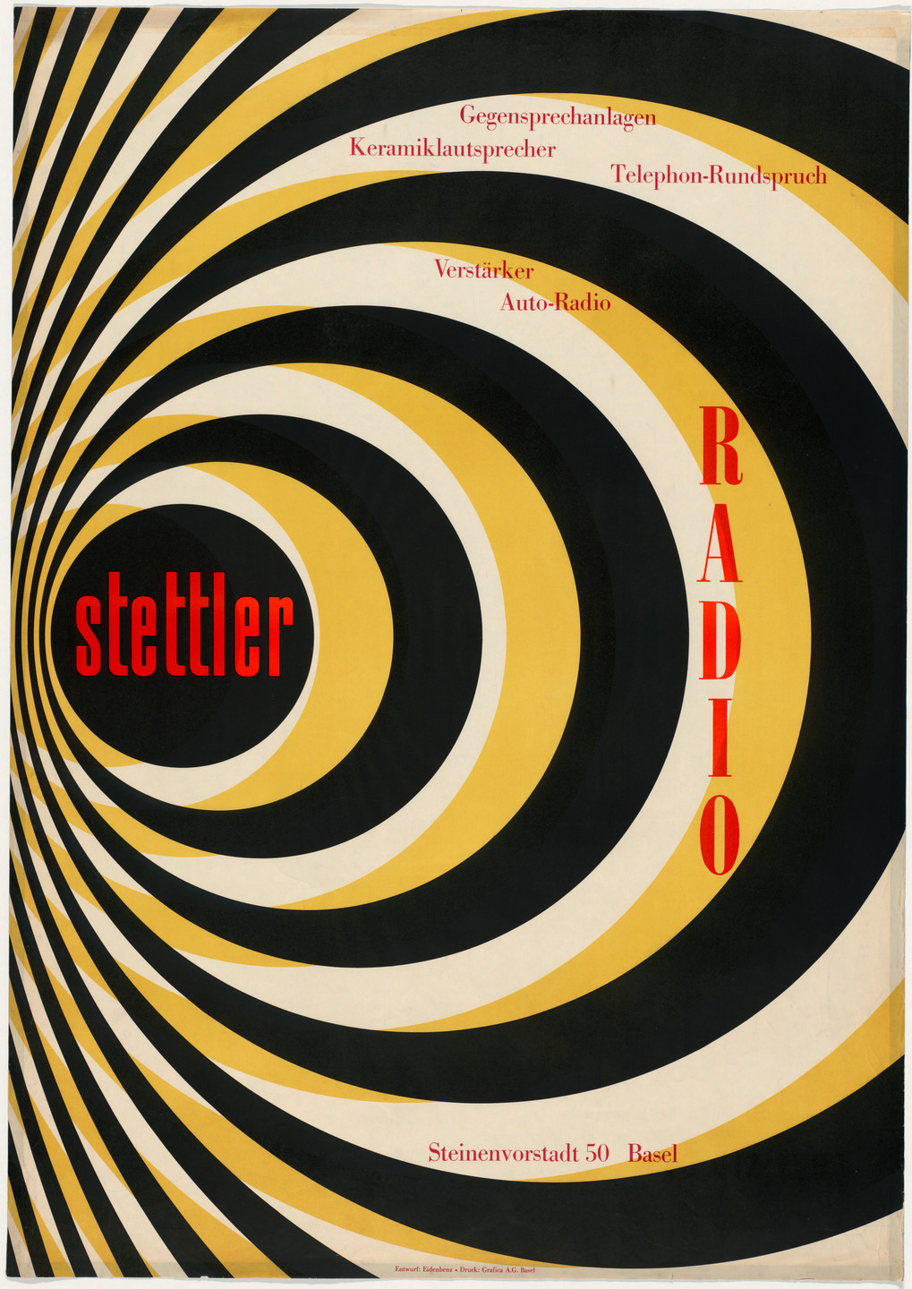 Hermann Eidenbenz. Stettler Radio. c. 1946