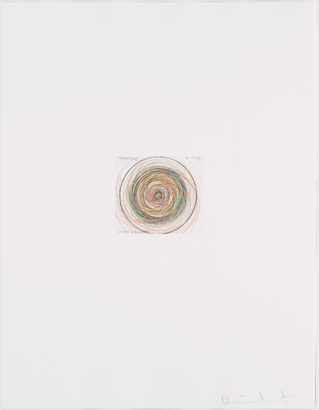 Damien Hirst. Circles in the Sand from In a Spin, the Action of the World on Things, Volume I. 2002