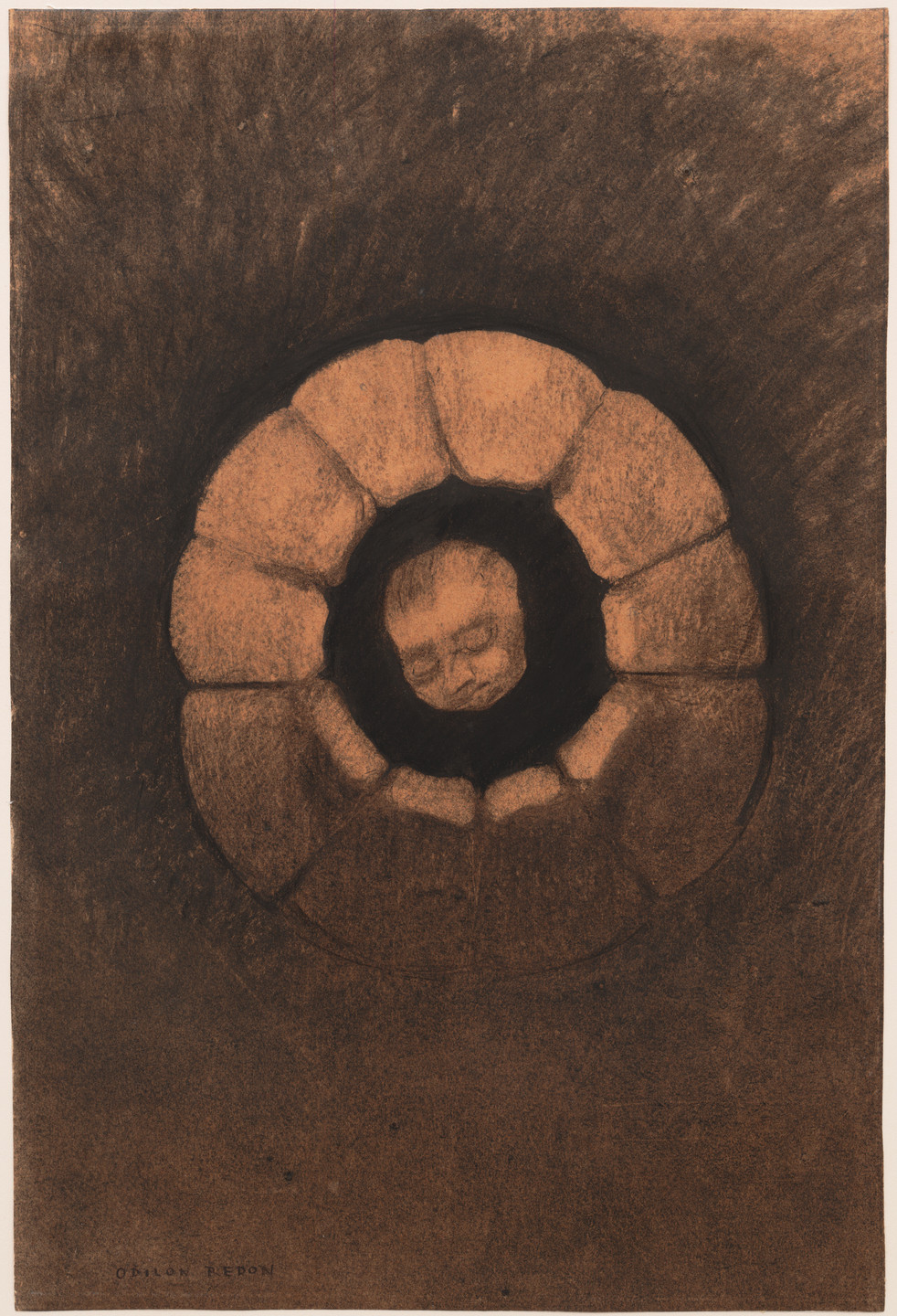 Odilon Redon. The Well. c. 1880