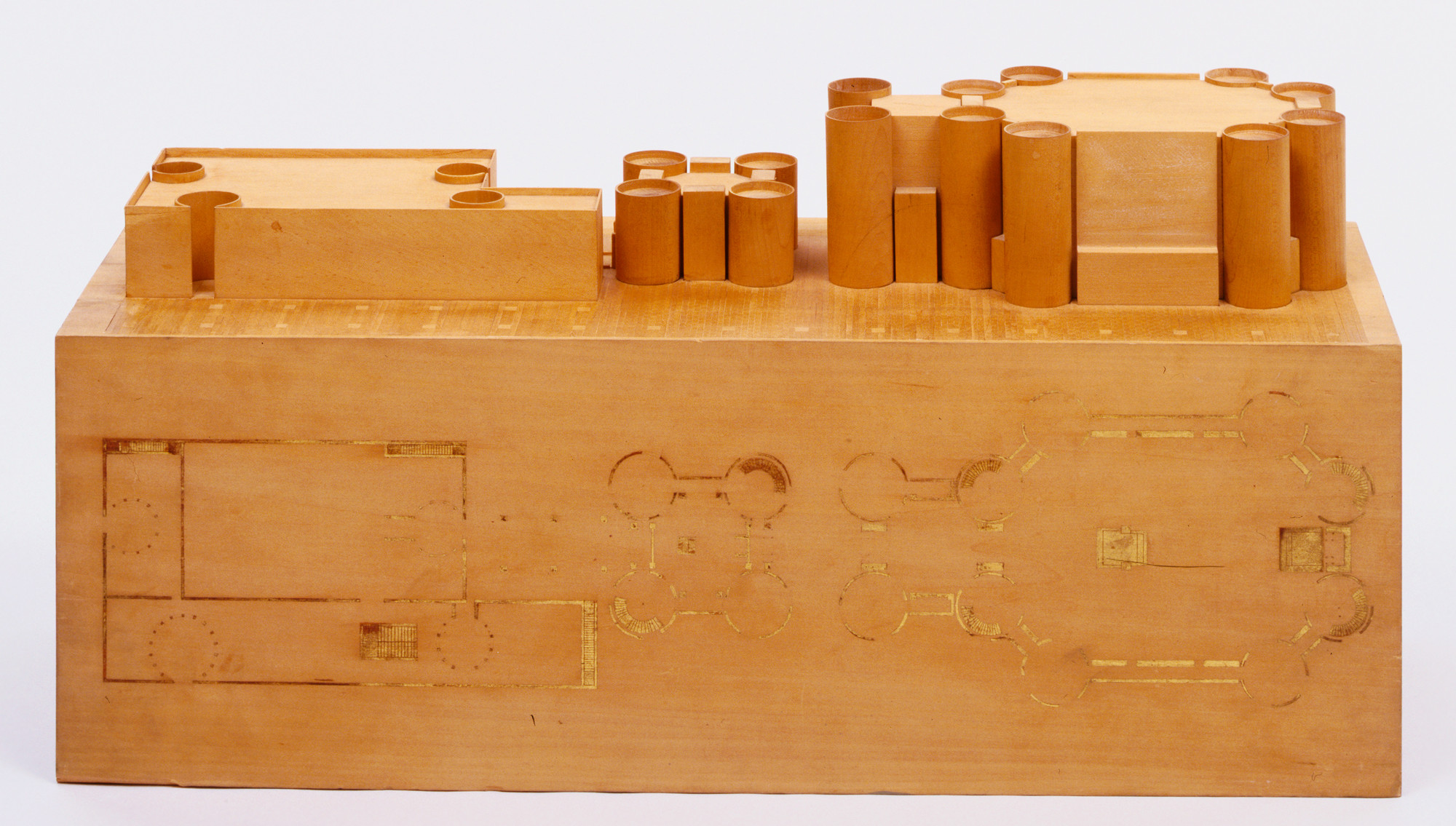 Louis I. Kahn. Mikveh Israel Synagogue, project, Philadelphia, Pennsylvania (Scale model, 1/16&#34; = 1&#39;). 1961-72