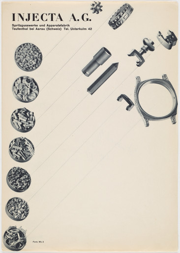 Anton Stankowski. Injecta A.G. Spritzgusswerke und Apparatefabrik (Injecta A.G. injection molding and apparatus factory). 1930