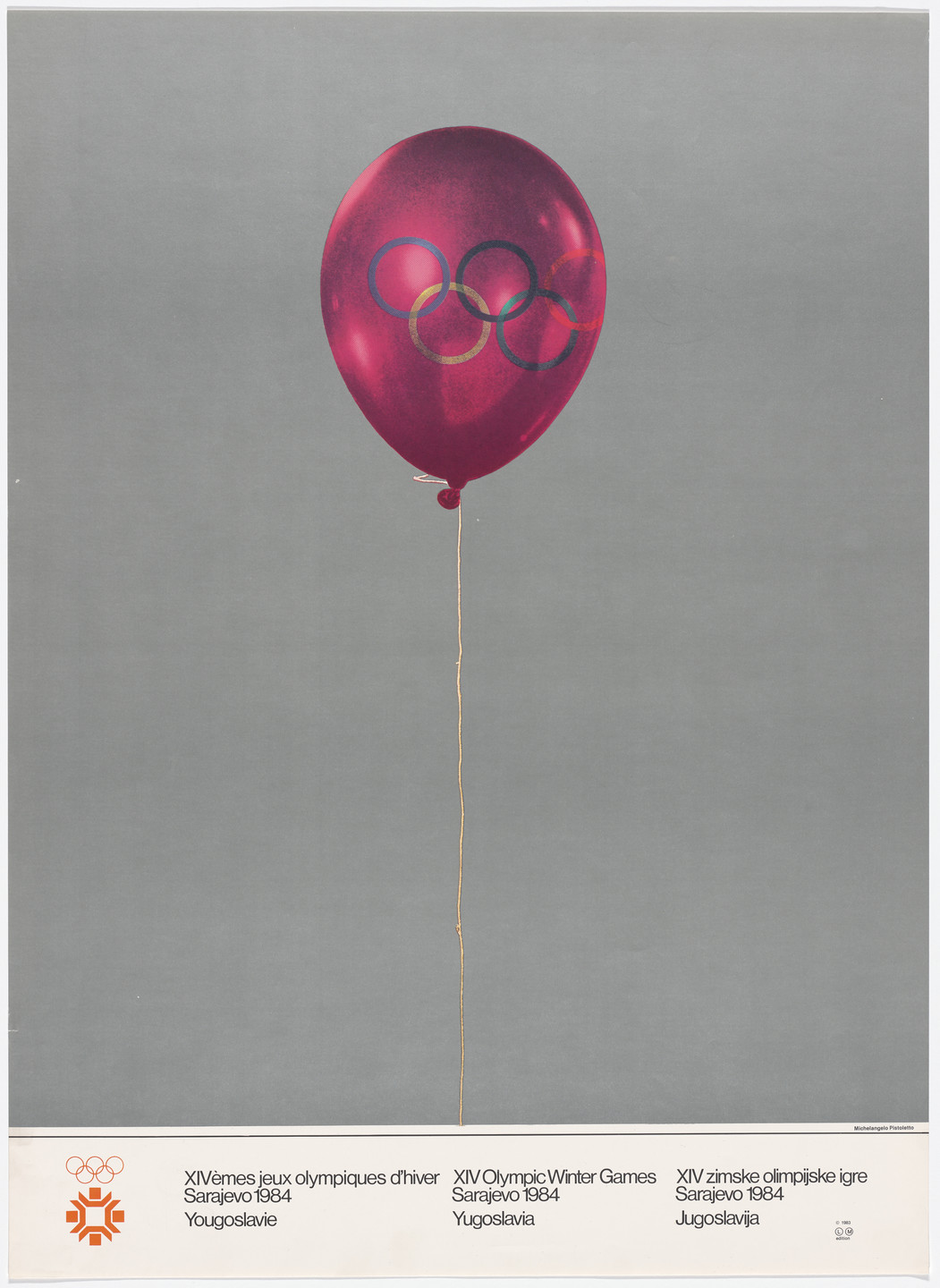 Michelangelo Pistoletto. Sarajevo 1984 Winter Olympics. 1983